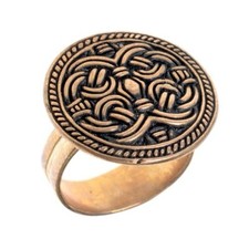 Wikingerring Borre Wikinger Fingerring historisch Ring Replik Bronze/Versilbert