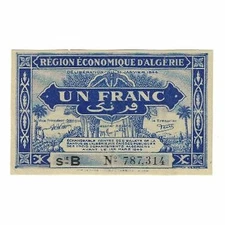 [#176996] Banknote, Algeria, 1 Franc, 1949, 1949-03-01, KM:98a, UNC(65-70)