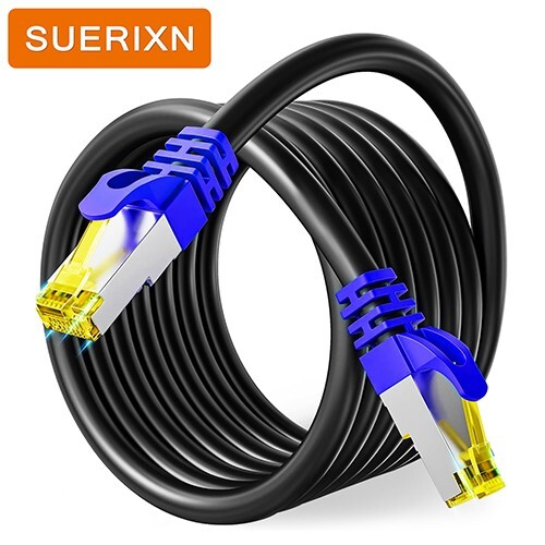 40Gbps Patch Cord Copper Lan Cord RJ45 Weatherproof 2000MH Ethernet Cable CAT8 - Picture 4 of 13