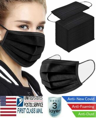 50 BRAND NEW PROTECTIVE DISPOSABLE FACE MASK 3-LAYERS NON-WOVEN C.E APPROVAL FFP