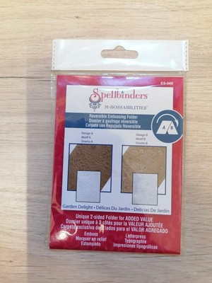 Spellbinders M-Bossabilities GARDEN DELIGHT Wende-Prägefolder ES-008