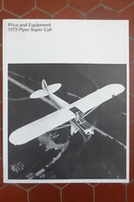 1974 DOCUMENT PUB PIPER AIRCRAFT SUPER CUB PA-18-150 PRICE EQUIPMENT 