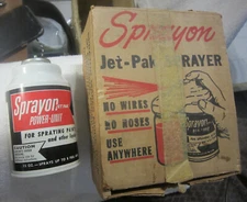 1970s Cleveland Ohio SPRAYON JET-PAK POWER UNIT,full tin can, USA NEW VTG