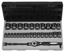 Grey Pneumatic 82629M 1/2" Drive 6 Point 29 Piece Metric Duo Socket Set New!