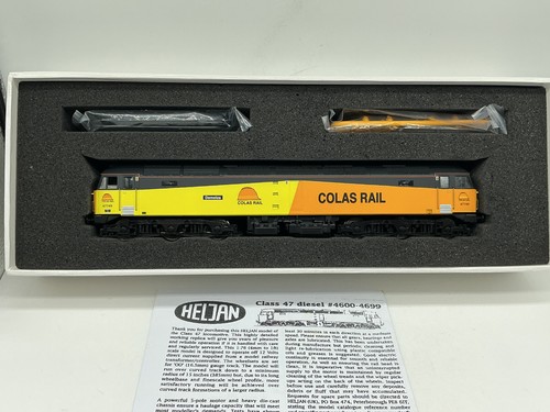 Heljan 4745 Clase 47/7 47749 'Demelza' en librea de riel Colas USADO EN CAJA LISTO PARA DCC | Zustand: Used