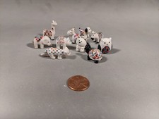 Harlequin Animals Porcelain French Feves