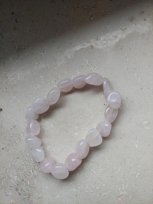Bijou Brigitte Rosenquarz Armband mit Gummizug