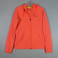 Nike Hoodie Sweatshirt Zip Up Coral Womens Small