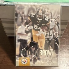 Panini 2015 Prestige Antonio Brown Rookie Pittsburgh Steelers #77 Football Card. rookie card picture