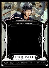 2022-23 Exquisite Collection Extra Rookies Jersey Blue Kent Johnson Rookie /349