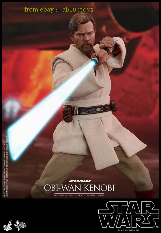 Hot Toys 1/6 Mms478 Obi-Wan Kenobi Deluxe Edition Action Figure In