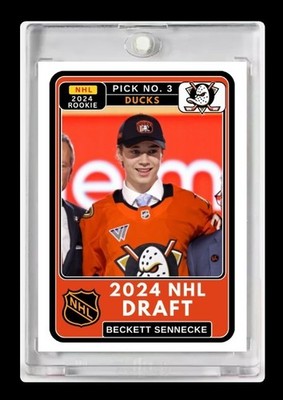 2024 Beckett Sennecke Future Stars Rookie Card #3 NHL Draft Night