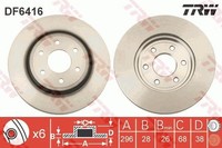 2X TRW Bremsscheibe DF6416 FüR Navara NP300 D40 Pathfinder Nissan R51 3 VAN Dci