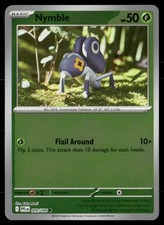 Nymble 009/094 Common Phantasmal Flames Pokemon Reverse Holo Near Mint