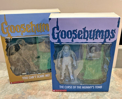 2 Goosebumps Figure Sets - #5 #15 Mummy Mud Monster R.L. Stein New
