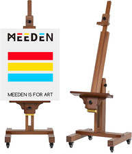 Extra Large Painting Easel: Solid Beech Wood Artist Studio Easel - Professional 