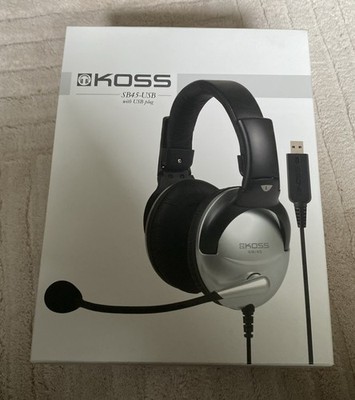 Rare Koss SB45 USB Communication Headsets with Noise-Reduction Clear BRAND NEW!