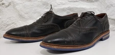Allen Edmonds "Strandmok" Men's Cap-Toe Oxfords 10 D  Black Made In USA