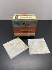 Box Of Vintage Homart 4.25” Plastic Marbleized Tiles 7640 Parchment Beige