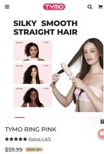 TYMO Ring Hair Straightener Brush Ionic Flat ...