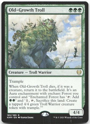 Old-Growth Troll R Kaldheim 185 LP