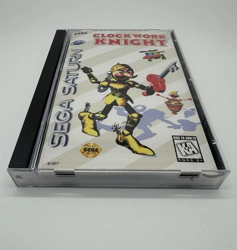 CLOCKWORK KNIGHT SEGA SATURN GAME CIB MANUAL REG CARD FOAM TESTED WORKS