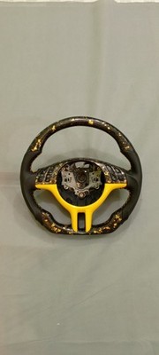 E39 E53 BMW Sport Steering Wheel Custom Forged Carbon & Yellow Accent Direct-Fit