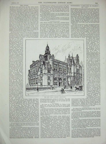 Original Old Antique Print 1890 Campagne De France Horses Siers Edinburgh Art