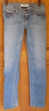 Abercrombie Girls Size 14 Slim Maddy Low Rise Skinny Blue Jeans