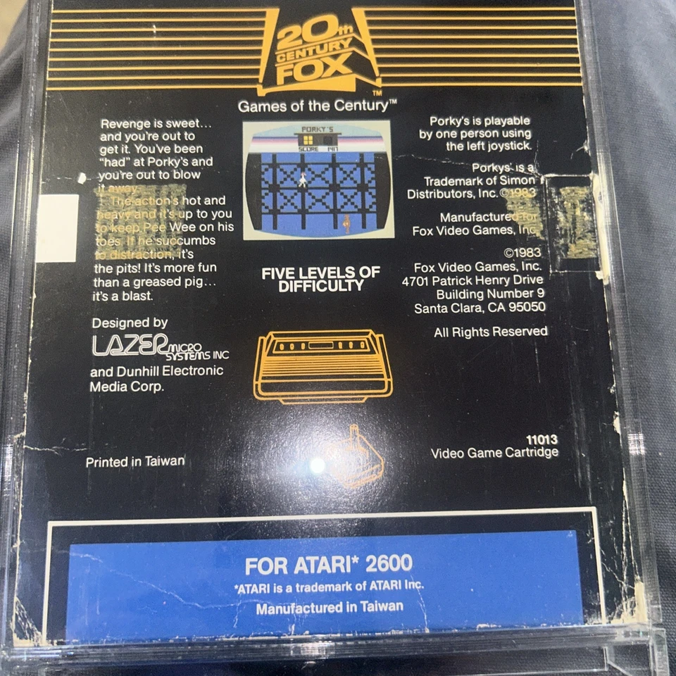 Atari 2600 Boxed Video Game Cartridge - Porky's Working - Image 4 of 4