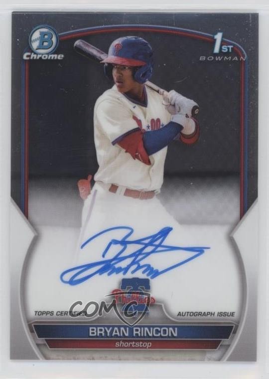 2023 Bowman Chrome Prospect Auto Bryan Rincon #CPA-BRN Auto 16mf