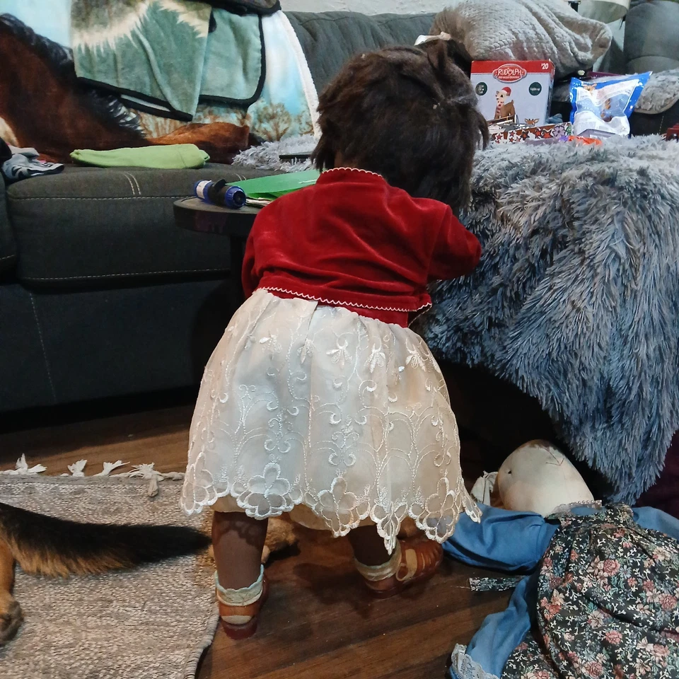 Muñeca Horsman Thirstee Walker 1964 de colección niño pequeño TB-26 afroamericano sediento Foto 3 de 4