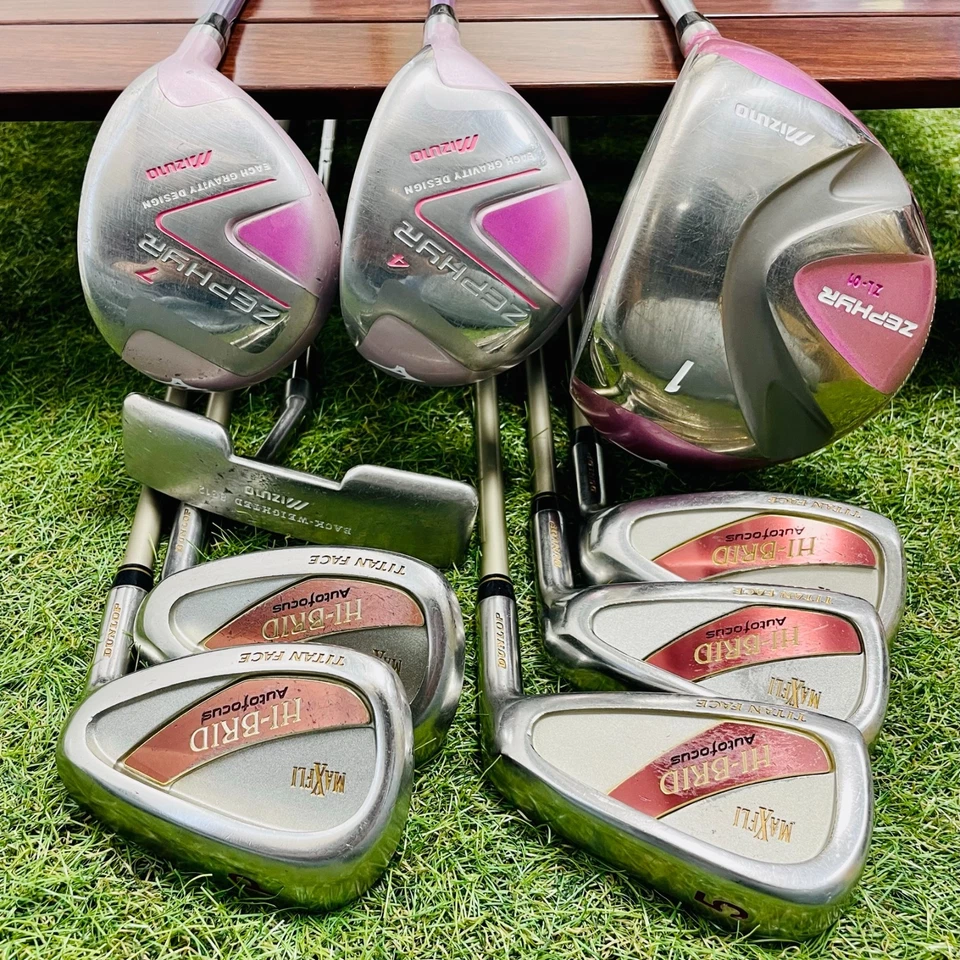 Women Mizuno Zephyr Set 1w 4w 7w HI-BRID Iron 579PS 9Culbs RH Golf Ladis - Image 2 of 4
