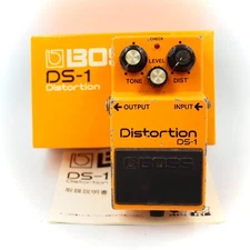BOSS DS-1 Distortion With Original Box Black Label 1984 Made in Japan 436200
