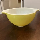 Vintage PYREX #441 Yellow Gold Cinderella mixing bowl 1 1/2 Pint Made in USA