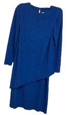 Ricardo Blue Vintage Asymmetrical Dress 12