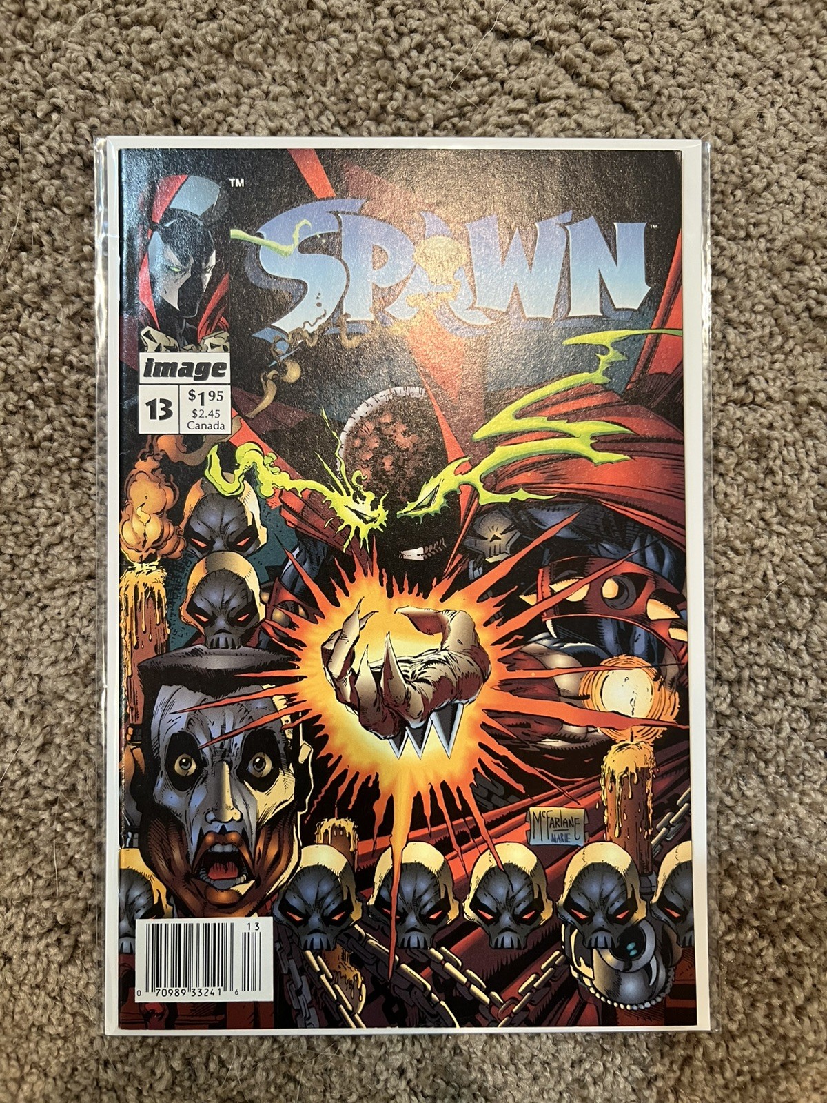 Spawn #13 1993 NEWSSTAND UPC Image Comics 1st Print Todd McFarlane VF/NM