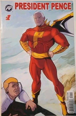 #1 President Rare Pence Comic Antarctic  Comics NM-M B&B Vice President Trump 