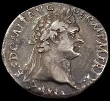 Domitian Silver Denarius