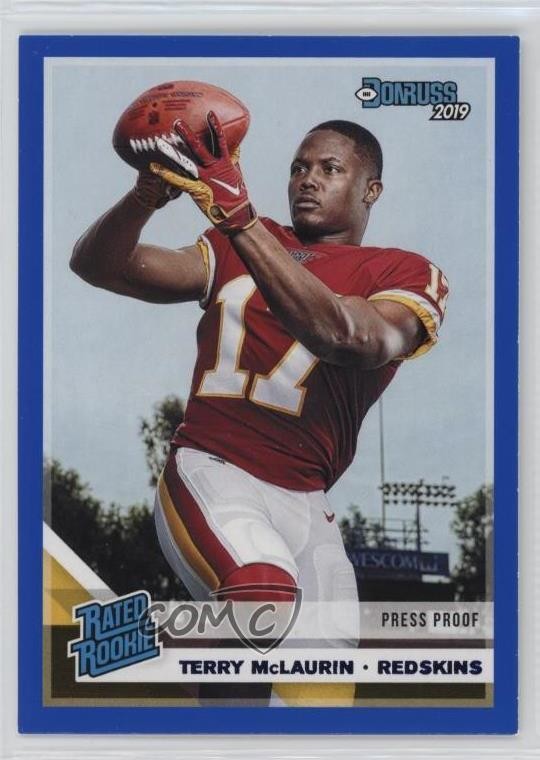 Terry McLaurin Panini Donruss #329 Press Proof-Blue