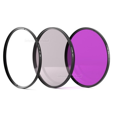 58mm UV + POL + FD FLD Filter Set Filterset Polfilter 58 mm