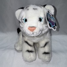 Animal Alley White Tiger Plush With Tag Toys R Us Stuffed Animal C Pic 4 Measure