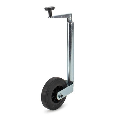 PROPLUS Stützrad Deichselrad Kunststoff-Felge Vollgummi-Reifen Ø35mm 125Kg