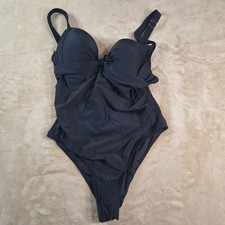 Swimsuit Womens XL Stretch Black 1 piece Swim Suit