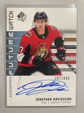 2019-20 SP Authentic #237 Jonathan Davidsson FW AU RC 387/999