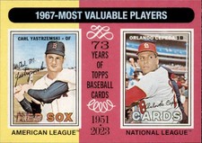 2024 Topps Heritage - MVP Carl Yastrzemski, Orlando Cepeda #192