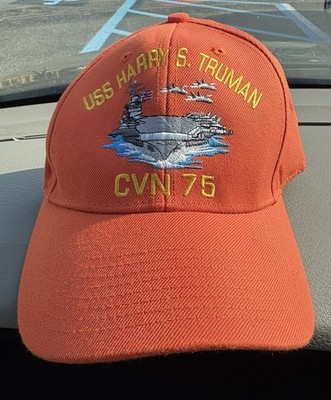 Lot 2 US Navy Caps Hats USS Harry S. Truman CVN-75 & USS Detroit AOE-4 Air Sea
