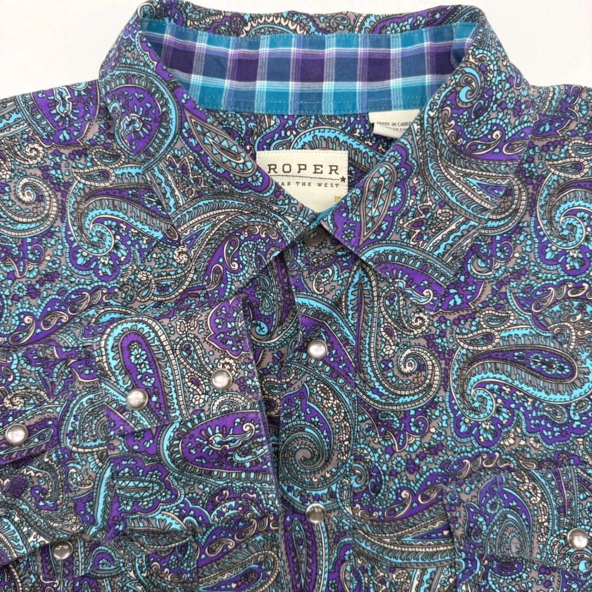 Chemise Western Pearl Snap à imprimé aztèque pour homme-MPS110S-1054 - France