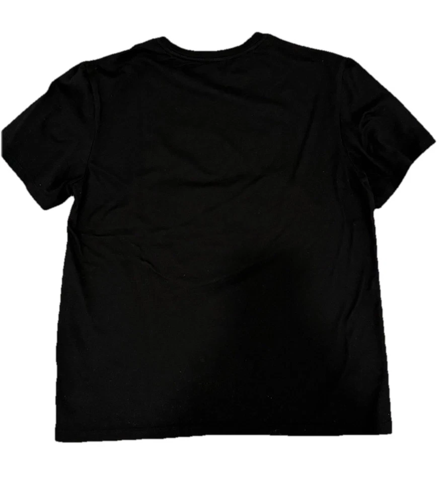 Camiseta MCM Hombre Logo Negro Dorado Estampado Mediana | Camiseta de Diseñador Hecha en Corea - M Foto 2 de 4