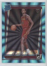 2021-22 Panini Donruss Rated Rookie Holo Teal Laser Evan Mobley #225 oh4